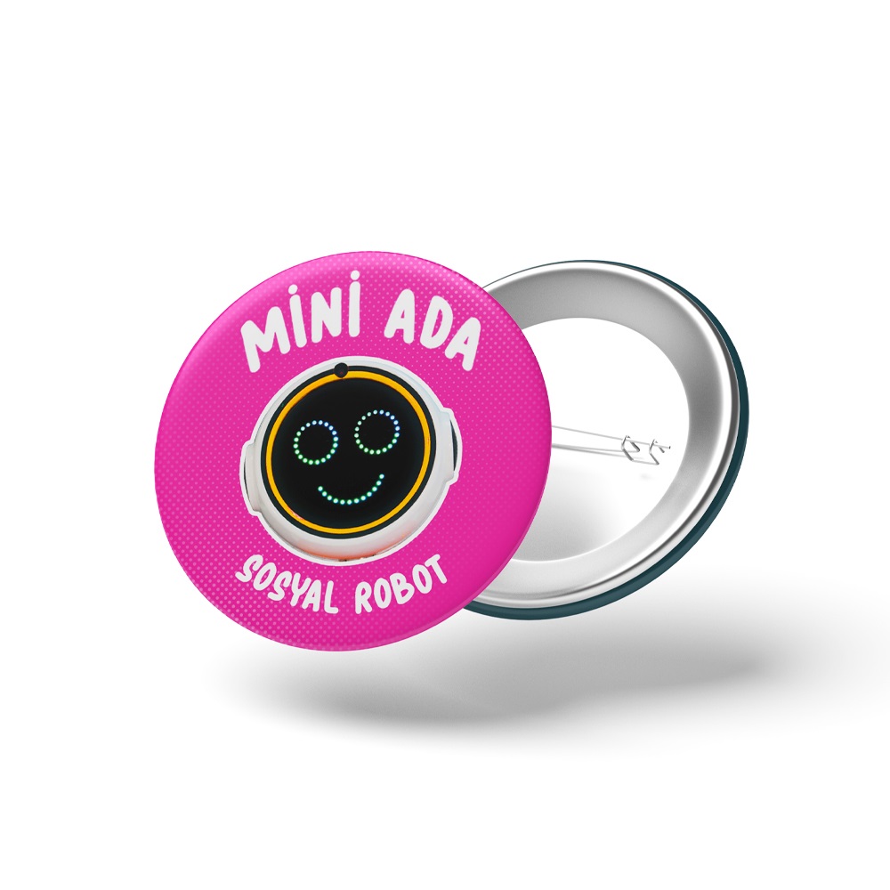 Mini Ada Rozet (Pembe)